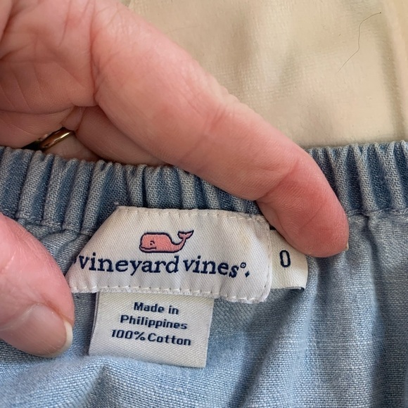 COPY - Vineyard Vines martinque off shoulder top summerevening chambray size0 - Picture 4 of 6